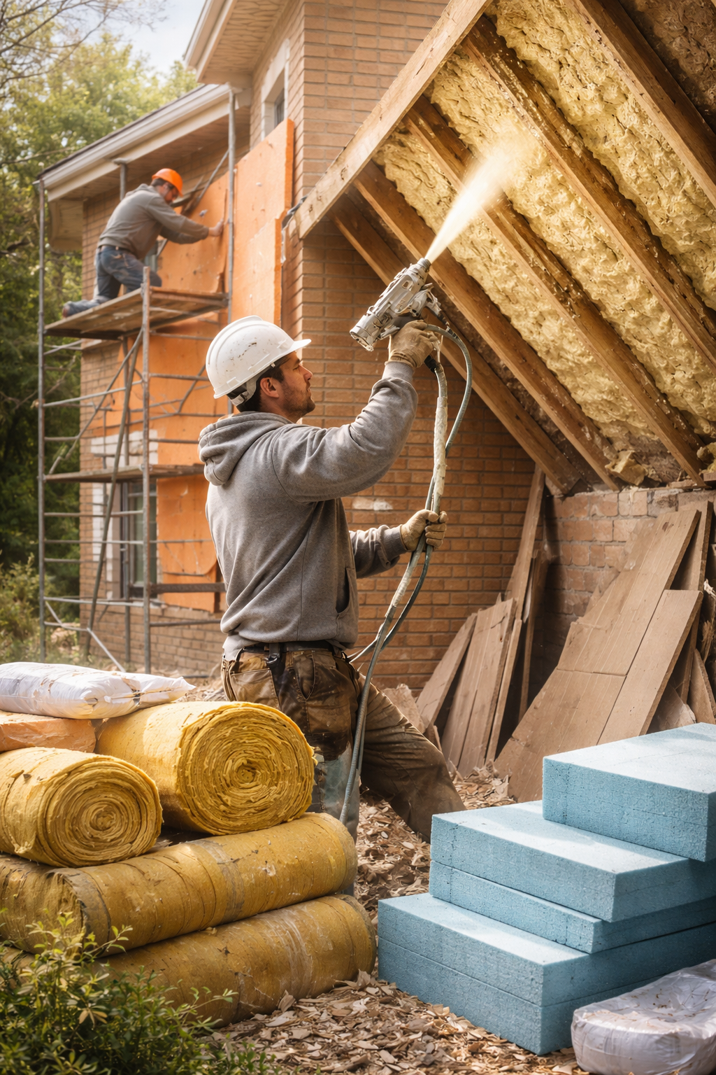 Утепление домов в Канаше под ключ от 4314 руб/м2 | Профессионально — ТепломастерКна