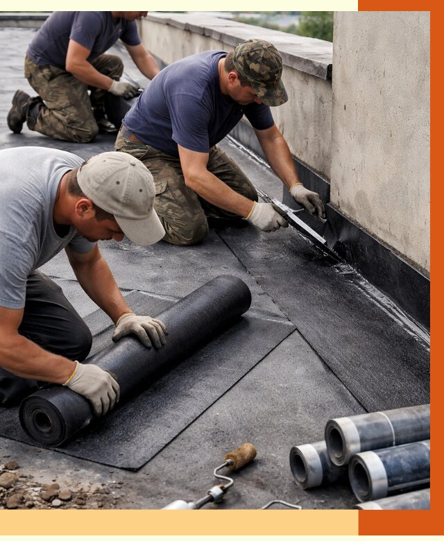Гидроизоляция кровли в Канаше от 4622 руб. — профессиональная гидроизоляция крыши | ТепломастерКна